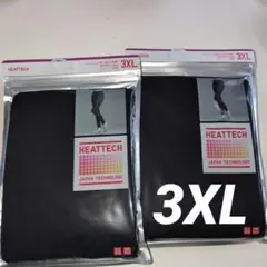 UNlQLOヒートテックレギンス10分丈3XL ブラック ２枚