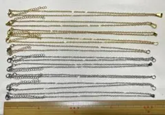 10本セット！ネックレス チェーン(ゴールド シルバー)