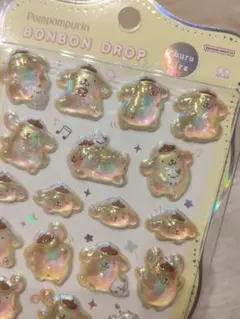 ポムポムプリン ボンボンドロップシール churukira　正規品