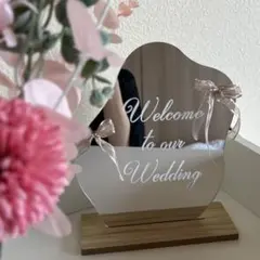 ꒰ ウェルカムミラー ꒱ステッカー ウェルカムスペース 結婚式