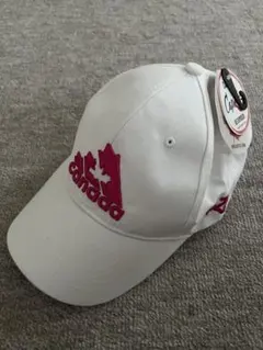 Canada キャップ 白 ピンク