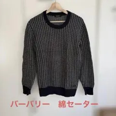 BURBERRY BLACK LABEL ニットセーター L ネイビー