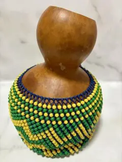 ハンドメイド　シェケレ　ブラック/ゴールド ハンドメイド シェケレ ブラック/ゴールド 楽器・機材