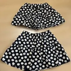 110 120 花柄キュロット　GU