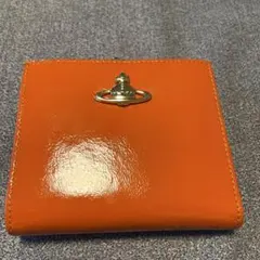 Vivienne Westwood オレンジレザー 二つ折り財布