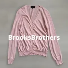 ブルックスブラザーズ 長袖 カーディガン ピンク Brooksコットンのサムネイル