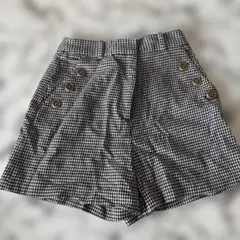 ZARA ハウンドトゥース柄 ショートパンツのサムネイル