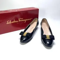 Salvatore Ferragamo パンプス ヴァラリボン 5 ブラック