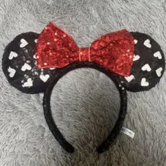ミニーマウス スパンコール カチューシャ