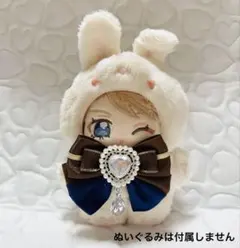 ぬい服　リボン　いつぬい　チョコレート　茶色×青のサムネイル