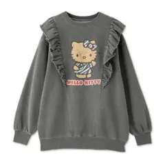 新品 完売 　アベイル　ハローキティ プルオーバー グレー 日焼けしまむら M