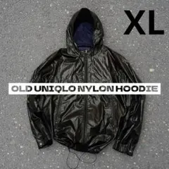 00s old uniqlo nylon tech jacket Black