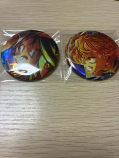 鬼滅の刃無限城編ホログラム缶バッジ竈門炭治郎我妻善逸セット