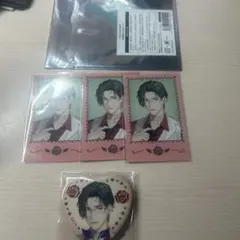 五木左京 缶バッジ チェキ カード 特典 香り付きカード バレンタイン