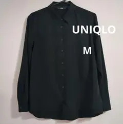 UNIQLO 　ユニクロ ブラック 長袖シャツ 　M