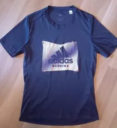 adidas ランニングTシャツ ネイビー