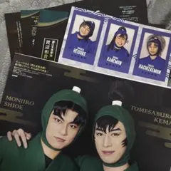 アニメディア4月号 ミュージカル忍たま乱太郎 ピンナップ・フォトカード・記事