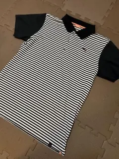 た*け様 PUMA ストライプ ポロシャツ メンズ　Lサイズ
