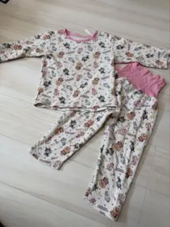 100cm アンパンマン総柄キャラクター柄パジャマ上下セット