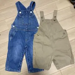 GAPとSHIPSのベビーオーバーオール2点セット