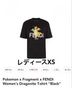 ☆新品☆レディースS☆フェンディ×ポケモン フラグメント コラボT 