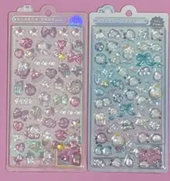 正規品　ボンボンドロップシール　イッツファン 水色 ピンク セット