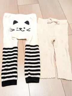 プティマイン　リブニットレギンス他　2本セット