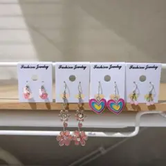 ピンク系ピアスまとめ売り