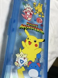 ポケットモンスター 筆箱 ペンケース 初代ポケモン金銀 平成レトロ当時物