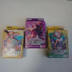 ワンピースカード　スタートデッキ　紫ルフィ　緑黄ヤマト　サイドヤマト　3個セット