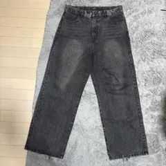 BEAMS HEART ブラックデニムパンツ Lのサムネイル