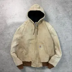 雰囲気◎カーハート【M】アクティブジャケット ダックパーカー フェード 襤褸