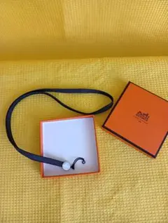 HERMES ネックストラップ ブラックのサムネイル
