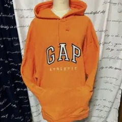 【極希少】90s OLD GAP PRO FLEECE パーカー XL オレンジ