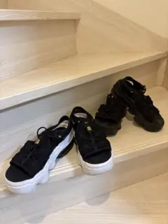 [中古良品]Nike Air max cocoブラックゴールド&黒黒２足