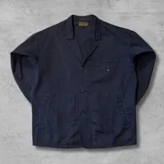 【美品】　ショップジャケット　ワークジャケット　ネイビー　M　上品　カジュアルのサムネイル