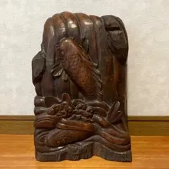 木彫り 彫刻 欄間 鷹 鳥 和柄 置物 だんじり 山車 - メルカリ