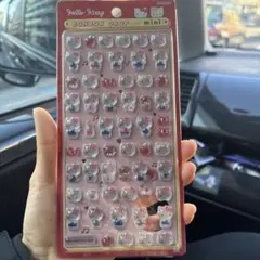 k*.様 ボンボンドロップシール ミニ ハローキティ レッド