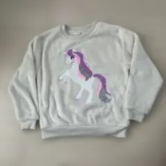 H&M ユニコーン　スパンコール　トレーナー　長袖　130
