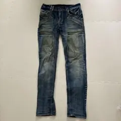 ダークブルースリムフィットデニム