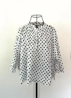 ☆So☆ドット柄五分袖シャツ