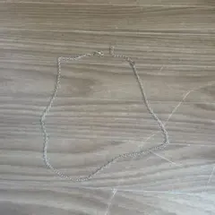 シルバー チェーンネックレス 調整可能