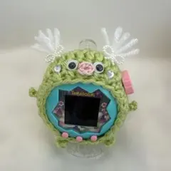 たまごっちパラダイス ケース カバー たまパラ ウーパールーパー 緑 (訳あり)