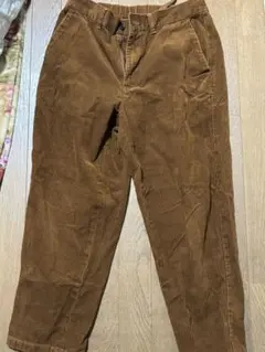 guブラウン コーデュロイ ストレートパンツ