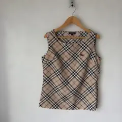 【BURBERRY LONDON】g180 タンクトップ sizeL ベージュのサムネイル