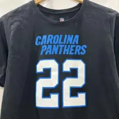 NFL パンサーズ マカフリー Tシャツ 黒 L ジュニア アメフト 半袖　古着のサムネイル