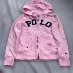 00s POLO Ralph Lauren 短丈 ジップパーカー 星刺繍 y2k