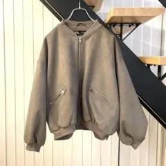 ZARA フェイクスエードジャケット オーバーサイズ ザラ レディース