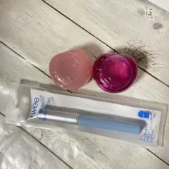 fwee リップアンドチークグローイジェリーポット　シリコンリップブラシ　セット