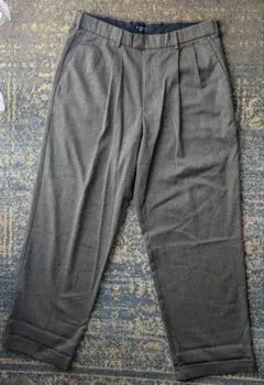 DOCKERS オリーブグリーン ワイドスラックス ビンテージ ツータック